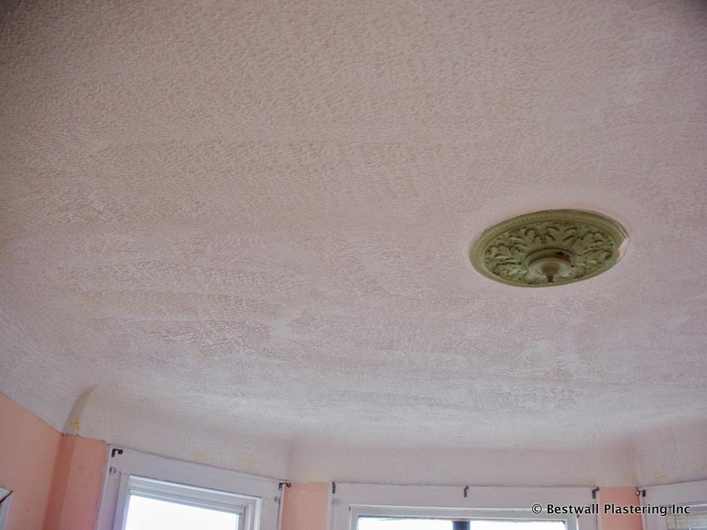 White Plains, NJ textured plaster ceiling